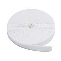 Monoprice 3-Pack Hook & Loop Fastening Tape 5 Yard/roll, 0.75-inch - White