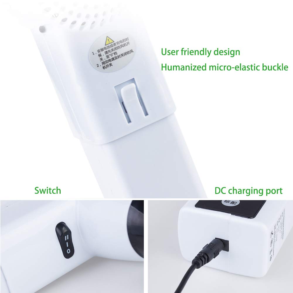 Portable Wireless Charging Hair Dryer Hot Wind and Cold Wind Blower USB Charging Suitable for Home Travel Outdoor Swimming Painting Pet Hair Tools Cordless Plastic Hair Blower…