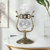 15 Minutes Hourglass, Hour Glass with Stand, SENSEMILD Rotating Hour Glass for Gift, Home, Desk, Office Decor(15min, White Sand)