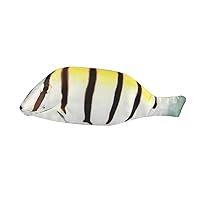 Wrapables® Novelty Fish Style Pencil Case, Yellow