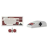 8Bitdo Retro Mechanical Keyboard, Bluetooth/2.4G/USB-C Hot Swappable Gaming Keyboard & N30 2.4Ghz Wireless Mouse for PC Windows and macOS