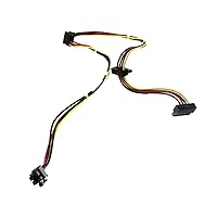 611895-001 Pro Elite 4-pin to 3X SATA Motherboard Power Cable, for use with HP Compaq 8000, 6000 and 6005 Pro Elite Series Desktop Computers