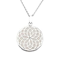 Circles of Life Energetix 4you Magnetic Jewellery Necklace Pendant Circles of Life with Swarovski Ice Crystal Handmade Unique Items Including Magnetix Chain 2920, Stainless steel, nickel-free