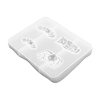BESTOYARD 2 Pcs Cake Mold Halloween Molds for Chocolate Soap Making Gummy Mold Soap Mold Suger Mold Silicone Ice Cube Tray Diy Baking Pudding Pan Ghost Modeling White Pie