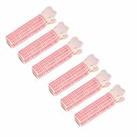 6PCS Natural Fluffy Hair Clip , Lazy DIY Styling Curling Tools, Hair Roots Self-Grip Hair Clips (pink)
