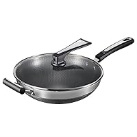 Stainless Steel Wok Non-Stick Chinese Household Five Layers of No Lampblack Frying Pan