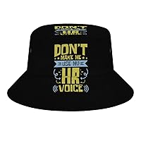 HR Voice Fashion Bucket Hats Summer Travel Beach Sun Visors Casual Fisherman Caps for Women Men