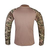 Combat Shirt Long Sleeve Outdoor Tactical Ripstop Shirt for Men