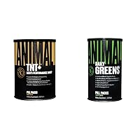 Animal TNT+ Test Booster, Prostate & Stress Support Greens Chlorophyll, Spectra, Prebiotic, Probiotic for Gut & Immune Health, 30 Count