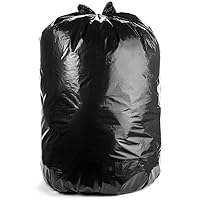 Ultrasac 55-60 Gallon 6.0 MIL Black Heavy Duty Trash Bags - 39