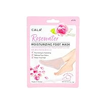 Cala Rosewater moisturizing foot mask 3 count, 3 Count