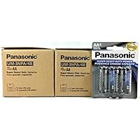 Panasonic 100pc AA Batteries Super Heavy Duty Power Carbon Zinc Double A Battery 1.5v