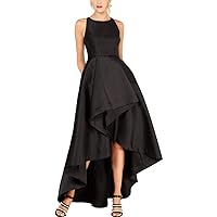 Adrianna Papell Women's Mikado High Low Gown