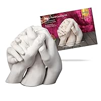 Edinburgh Family Hand Casting Kit for 4 - Premium DIY Hand Hold Statue Kit for Mothers Day, Valentines, Family or Pregnancy Gift, Baby Shower, or Fun Kids Craft
