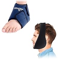 NEWGO Bundle of Ankle Gel Cold Pack and Jaw Ice Pack