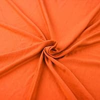 Texco Inc Rayon Spandex Jersey Knit (160 GSM)-Maternity Apparel, Home/DIY Fabric, Bright Orange 1 Yard