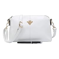 Ladies Gold Bee Design Small Shoulder Messenger Handbag Crossbody Purse Bag For Women
