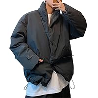 Winter Korean Padded Jackets For Men Clothing Streetwear Thick Coats Casual Parkas Male