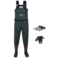HISEA Neoprene Fishing Chest Waders for Men with Boots Cleated Bootfoot Waterproof Mens Womens Wader Fishing & Hunting Wader