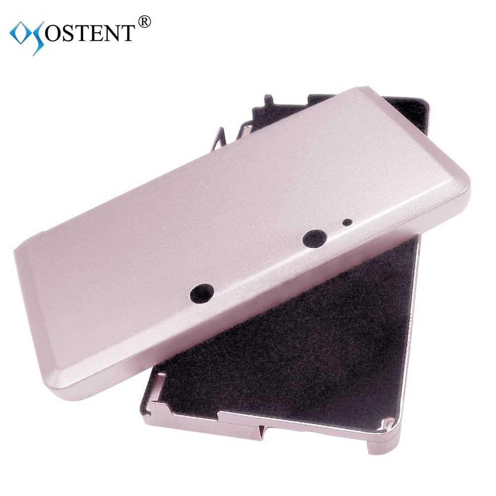 OSTENT Anti-shock Hard Aluminum Metal Box Cover Case Shell Compatible for Nintendo 3DS Console Color Pink