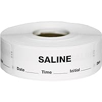 Saline Medical Healthcare Diagnostic Labels 1 x 2.875 Inch 500 Total Stickers