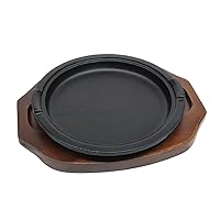 Asahi Round Furnace Lid (with Wooden Base) (Gas, Induction, Oven Grill Pan, Toaster Oven), Commercial Use