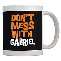 Don't mess with Gabriel Bicolor Mug 11 ounces ceramic