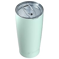 Tumbler 20 oz Stainless Steel Vacuum Insulated Tumblers w/Lids and Straw [Travel Mug] Double Wall Water Coffee Cup for Home, Office, Kitchen Outdoor ideal for Ice Drinks/Hot Beverage - Mint
