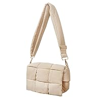 NAARIIAN Puffer shoulder bag Nylon padded woven handbag designer crossbody dupes women down purse