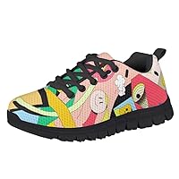 Children's Shoes Boys' and Girls' Casual Sneakers Cartoon Painted Fashion Walking Shoes Children's Light School Shoes/Travel Shoes Outdoor Sports
