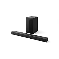 LG S60T 3.1 ch. Soundbar with Wireless Subwoofer, Dolby Audio, TV Synergy, Wow Interface, AI Sound Pro (2024 New Model)