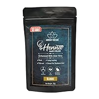 30 Minute Henna Hair Color Infused with Goodness of Herbs. Ammonia Free Hair Dye (Pack of 1, Blonde)