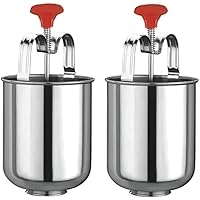 Stainless Steel Vada Maker Machine with Stand - Easy Medu Wada Maker for Authentic Indian Snacks - Pack of 2