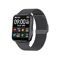 Smart Watch, Various Monitoring Watches, 1.91 inch HD Large Screen, Ultra Light Activity Meter, Sleep Management, Health Functions, Multiple Measurements, Compatible with iPhone and Android, Heart