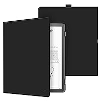 Fintie Slimshell Case for Kindle Scribe 10.2 Inch (2022 Released) - Premium PU Leather Lightweight Book Folio Cover Auto Sleep/Wake with Pen Holder, Black