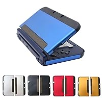Blue Aluminum + Plastic Protector Case Cover Protective Hard Shell Skin for Nintendo New 3DS XL LL (2015 Model) ONLY