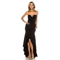 Holiday Cocktail Little Black High Low Christmas Ball Dress