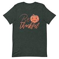 Be Thankful Halloween Thanksgiving Fall Season Scary Pumpkin T-Shirt Available in 2XL 3XL 4XL