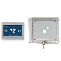 Honeywell Home RENEWRTH9585WF Wi-Fi Smart Color Thermostat (Renewed) + Cover Guard