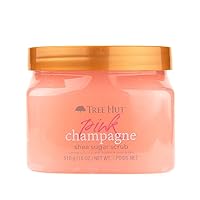 Pink Champagne Shea Sugar Scrub 18 Oz, Ultra Hydrating and Exfoliating Scrub for Nourishing Essential Body Care