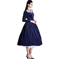 Women's Vintage Style Velvet Elegant Cocktail Dress plus1x-10x(SZ 16-52)