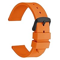 WOCCI Watch Bands - Premium Silicone Rubber Replacement Straps with Stainless Steel Buckle (16mm 18mm 20mm 22mm 24mm)