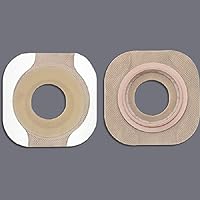 14702 New Image Flat Flextend Skin Barrier, Pre-Sized 3/4”, Flange Size 1-3/4”, 5 Pack, Green Color Match, Ostomy Skin Barrier SIZE: Pre-sized 3/4