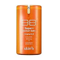 [SKIN79] Super Plus Beblesh Balm Triple Function Orange BB Cream #21 Yellow Beige 1.35 fl.oz. (40 ml) - Rich Vitamin Complex Care Healthy and Vital Skin