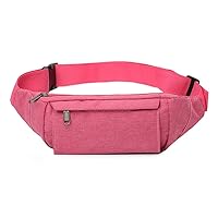 GMOIUJ Men Male Waist Bag Pack Casual Functional Belt Bag Large Belt Pouch Phone Money Belt Bag Fanny Travel Hip (Color : Black, Size : 30cmx4cmx9cm)