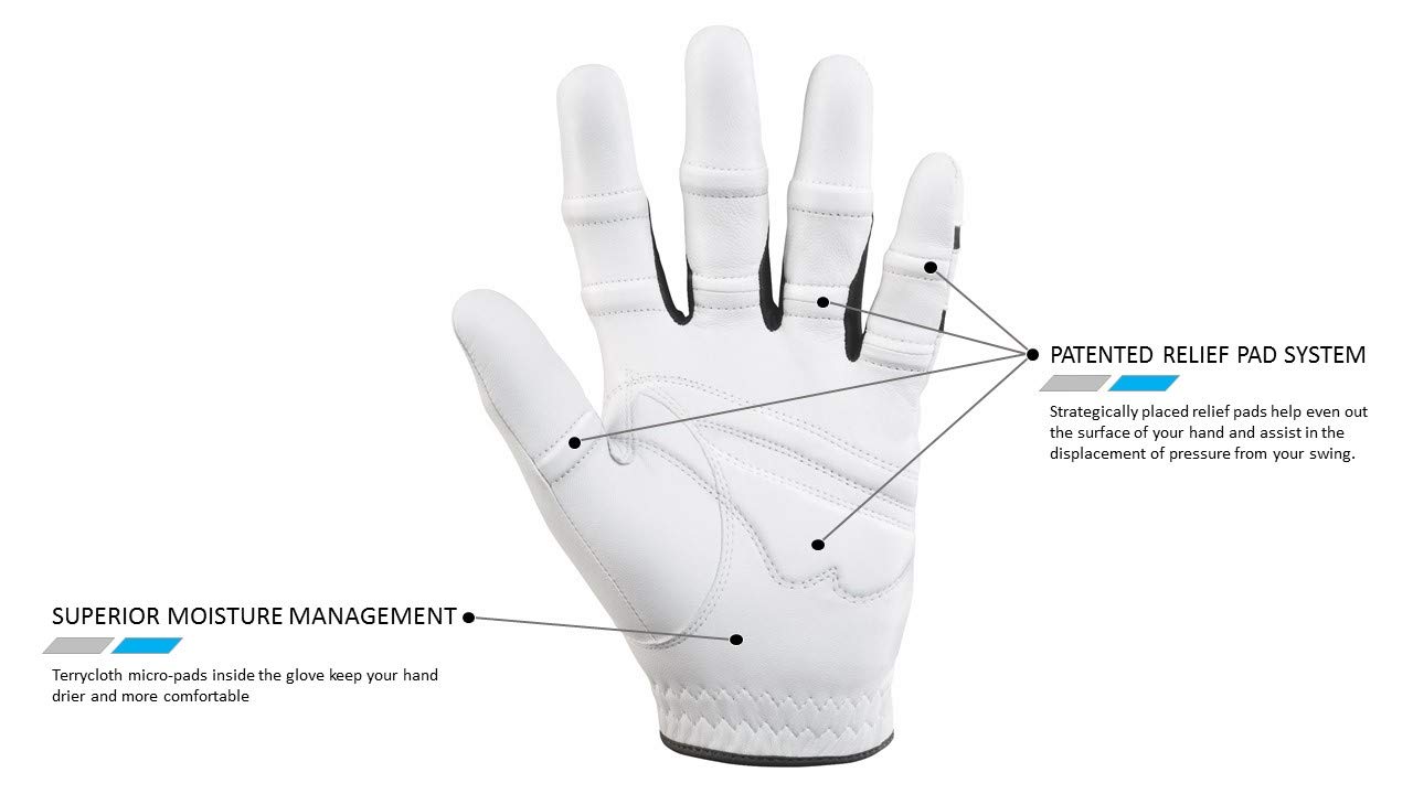 Bionic StableGrip with Natural Fit Golf Glove - White