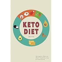 Keto Diet Journal: Ketogenic Macros Meal Tracking Log & Food Diary (Weight Loss & Fitness Planners)