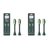Philips One by Sonicare, 2 Brush Heads, Sage Green, BH1022/08 (Pack of 2)