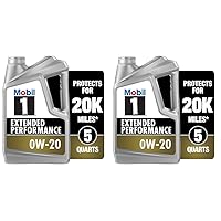 Extended Performance Full Synthetic Motor Oil 0W-20, 5 Quart (Pack of 2)