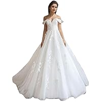 Wedding Dresses for Bride Off The Shoulder lace Applique Gowns and Evening Dresses